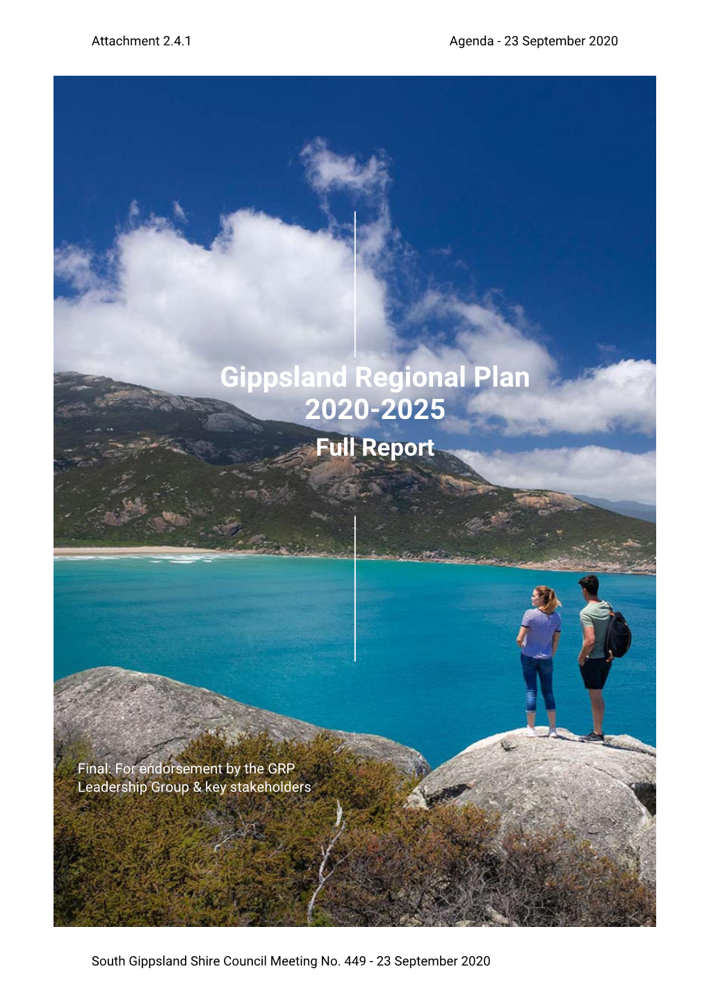 Gippsland Regional Plan 2020-2025 Full Report