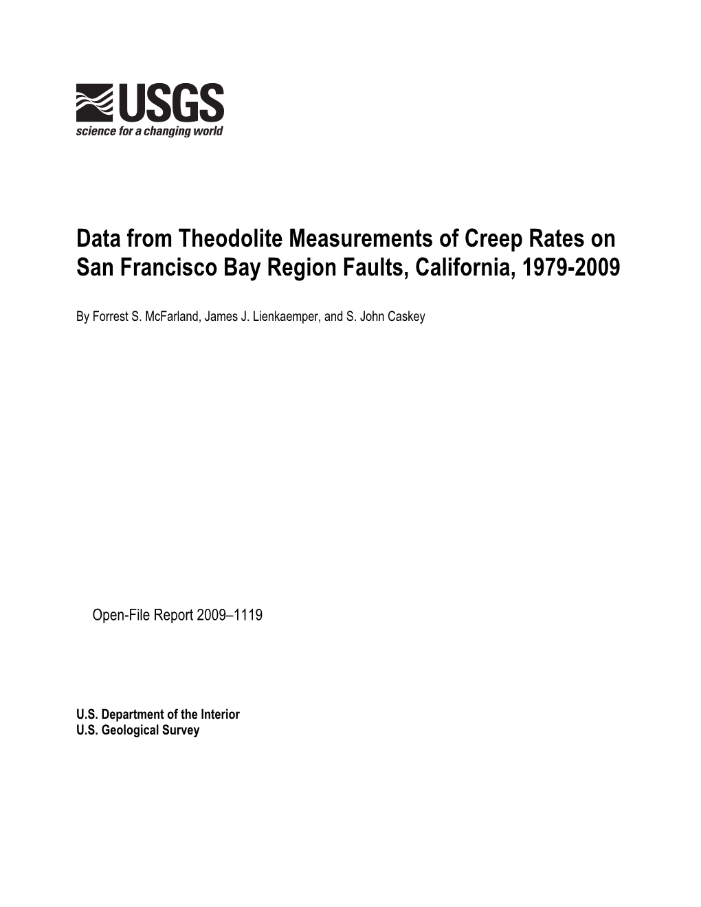 USGS Open-File Report 2009-1119, Text