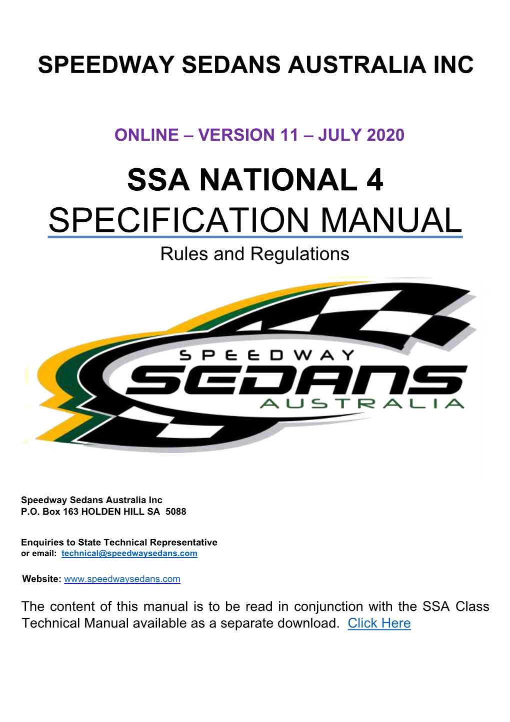 National 4'S Specification Manual