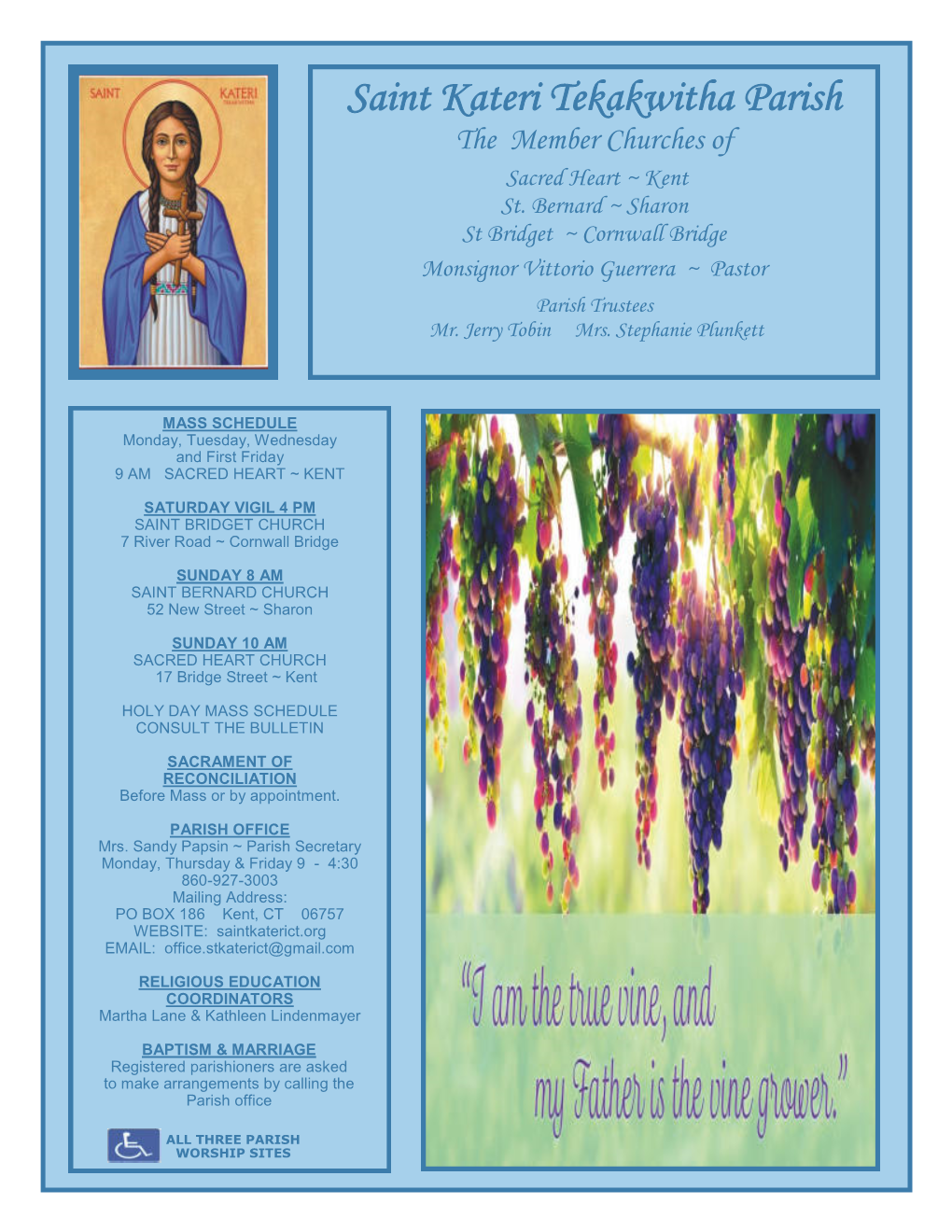 Saint Kateri Tekakwitha Parish the Member Churches Of