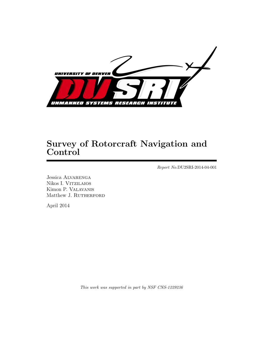 Survey of Rotorcraft Navigation and Control