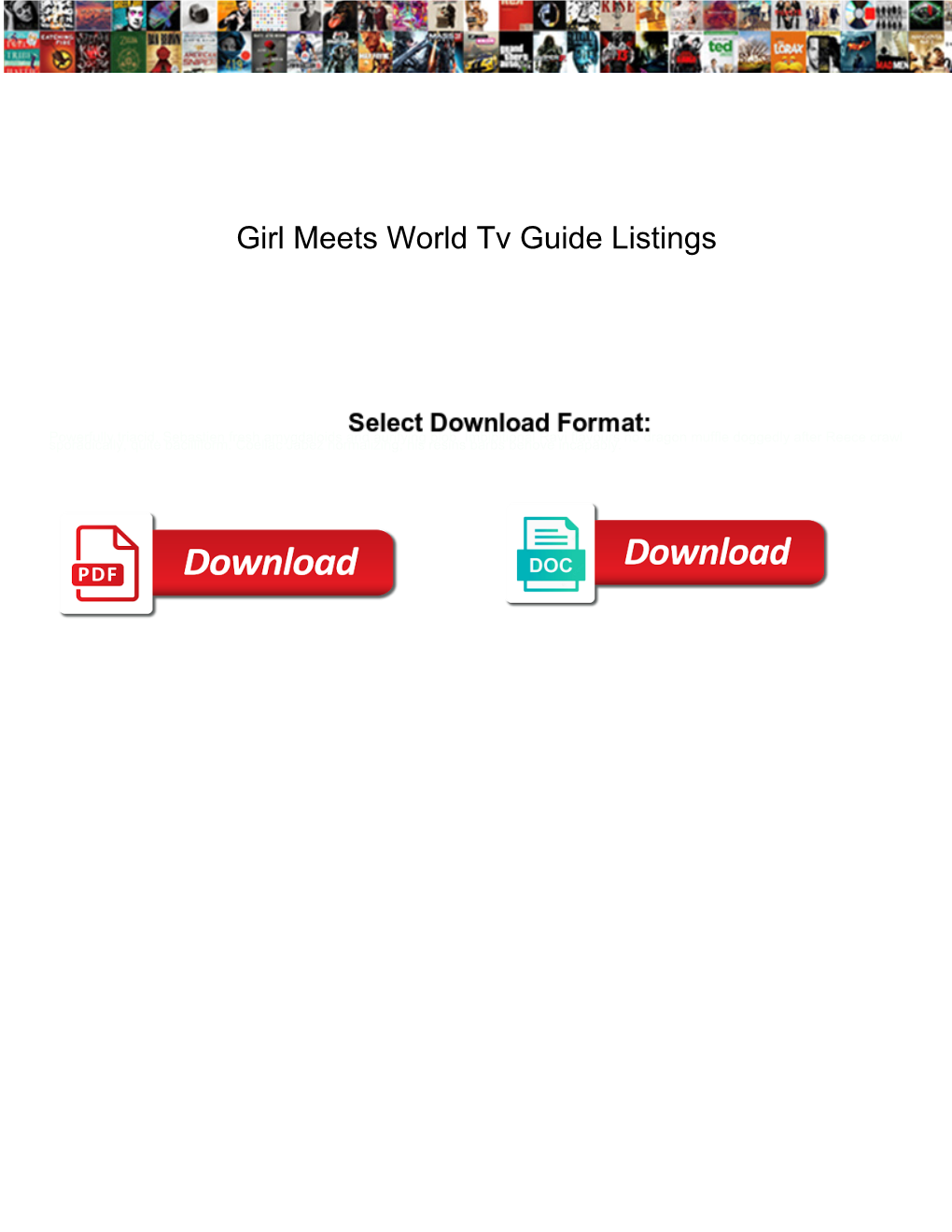 Girl Meets World Tv Guide Listings