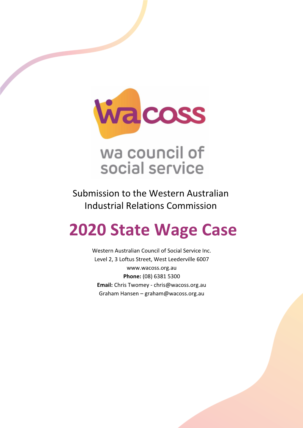 2020 State Wage Case