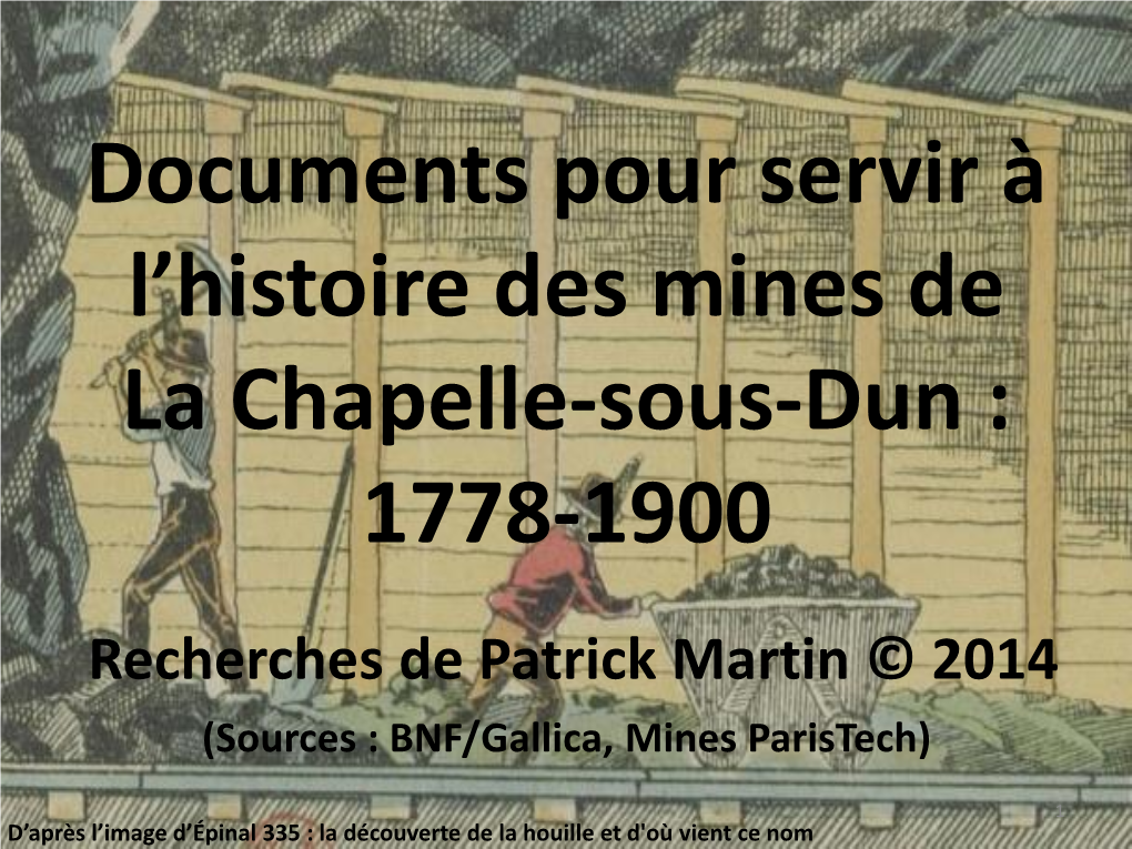 Mines La Chapelle-Sous-Dun