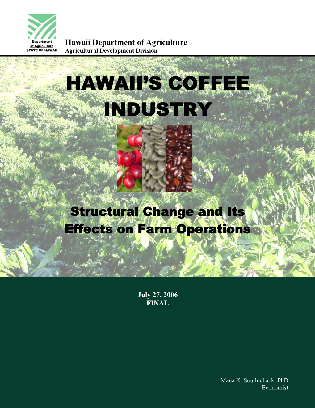 Hawaii's Coffee Industry