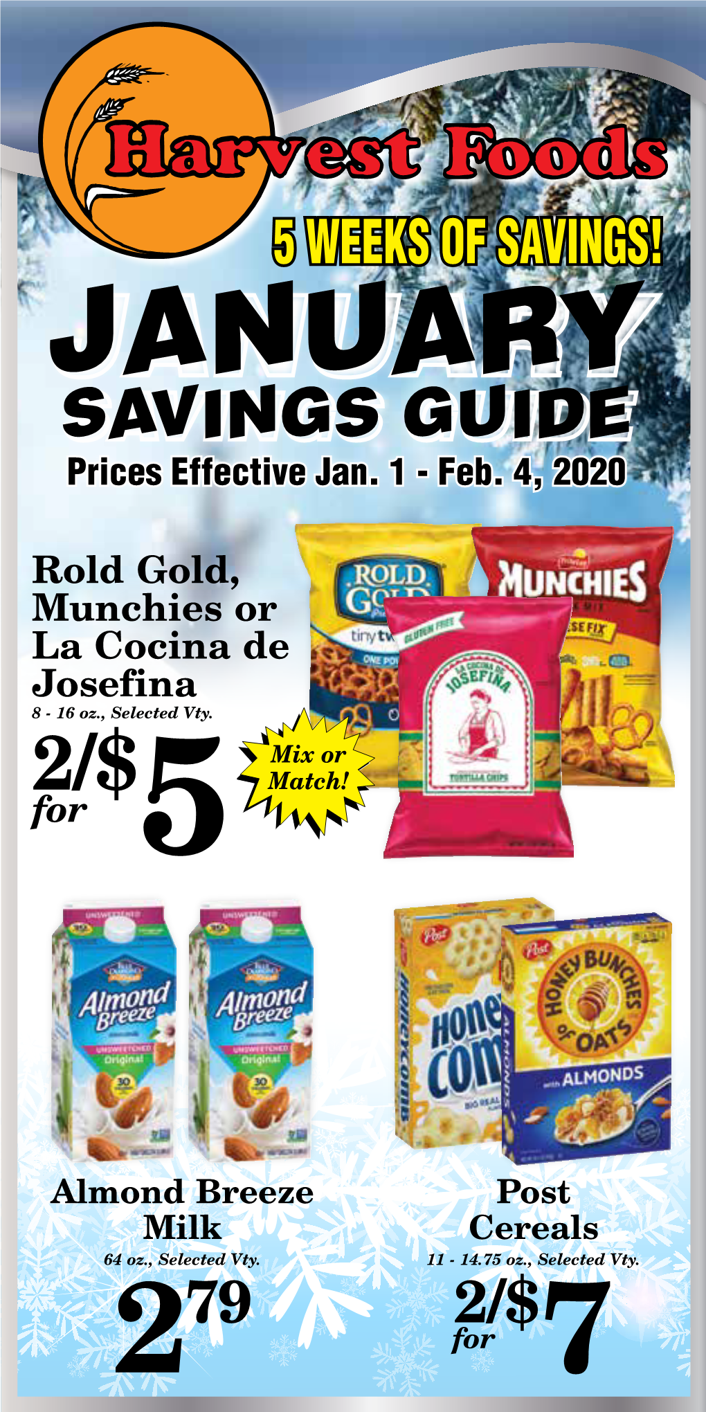 JANUARY SAVINGS GUIDE Prices Effective Jan