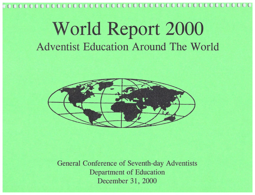 World Report 2000 Adventist Education Around the World