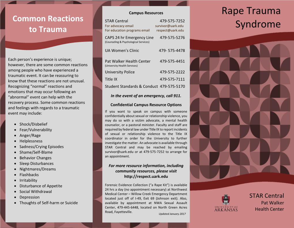 Rape Trauma Syndrome Is a Care for the One Who Has Been Raped Will Help with These Difficult Days