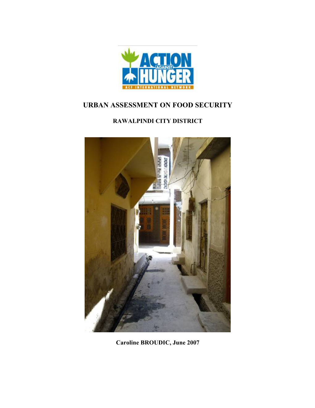 Urban Assessment on Food Security