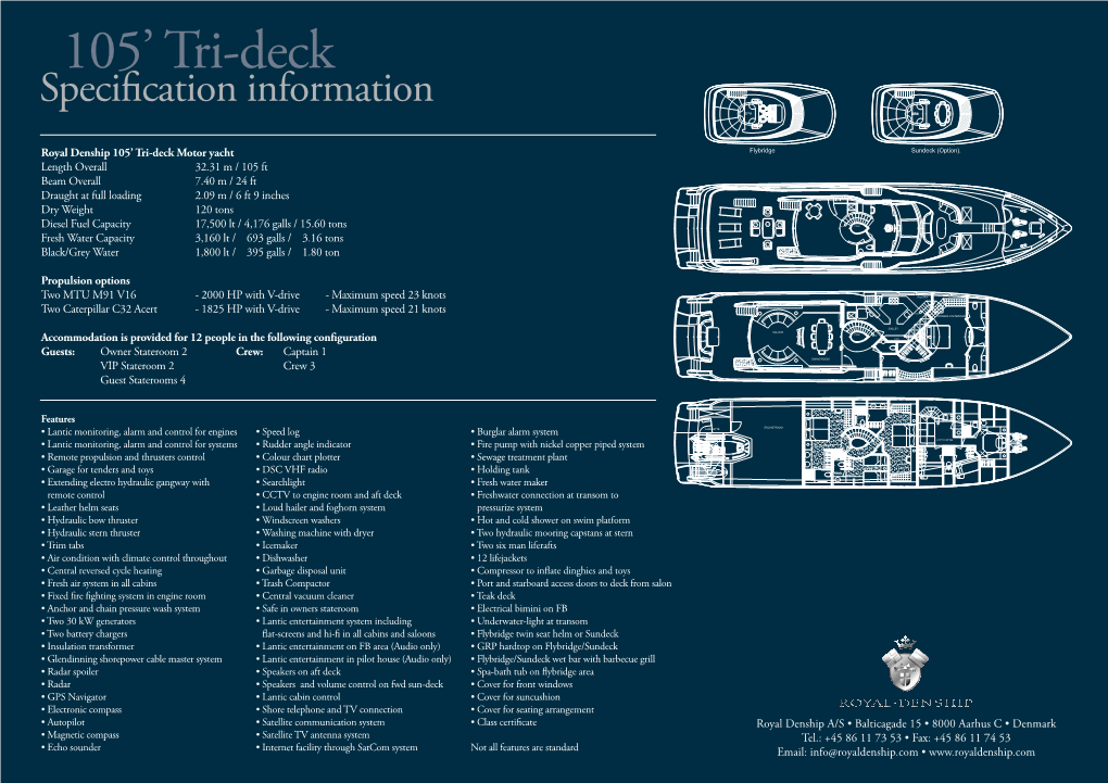 105' Tri-Deck