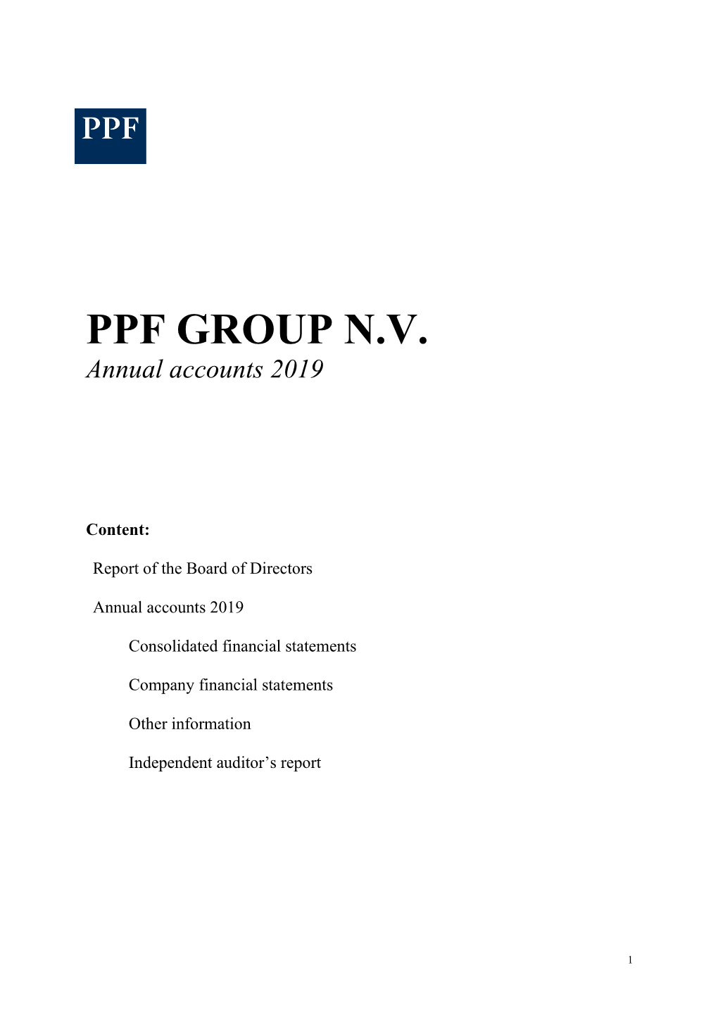 Ppf Group Nv