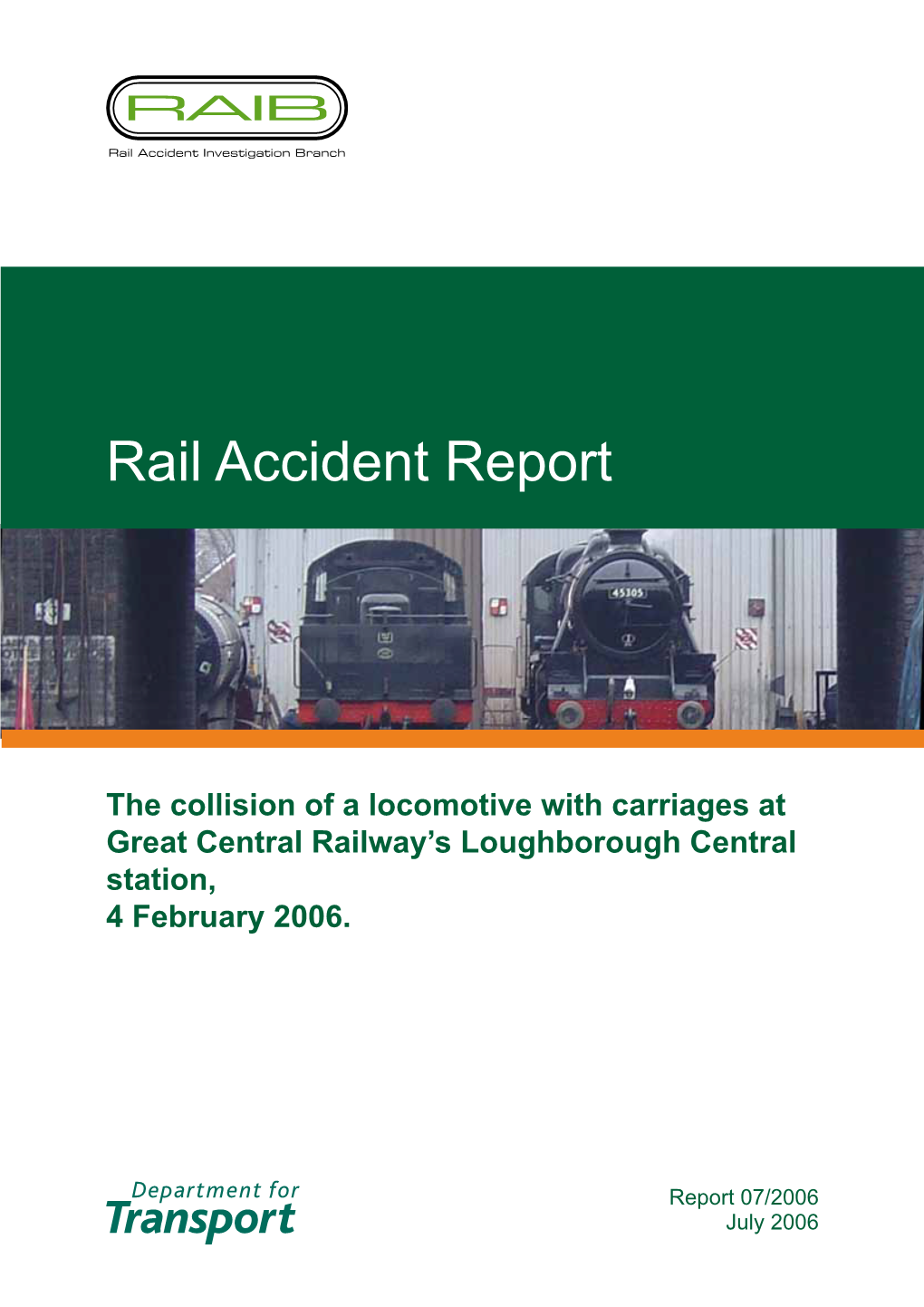 Rail Accident Report