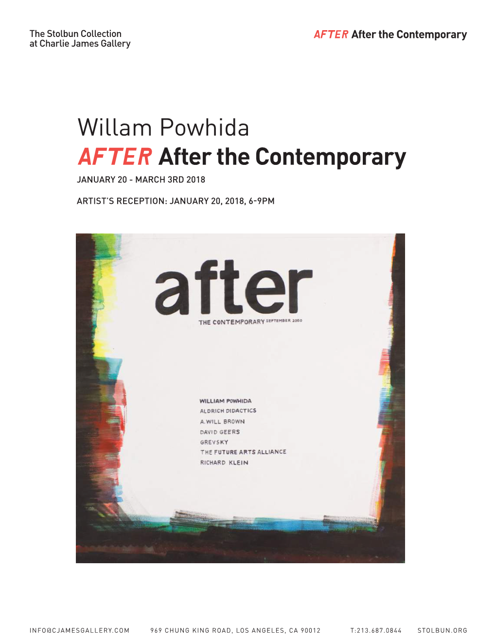 AFTER After the Contemporary Willam Powhida