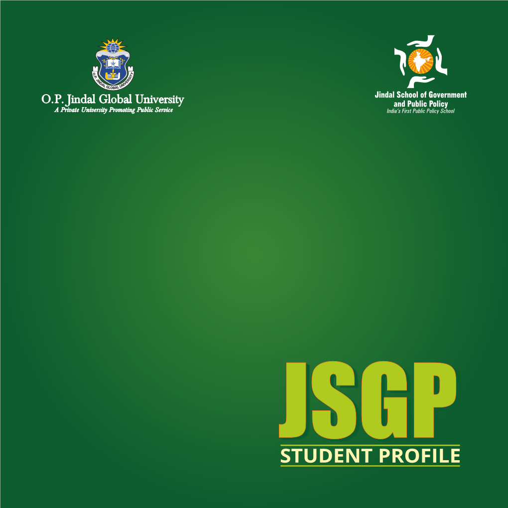 JSGP Student Profiles.Cdr