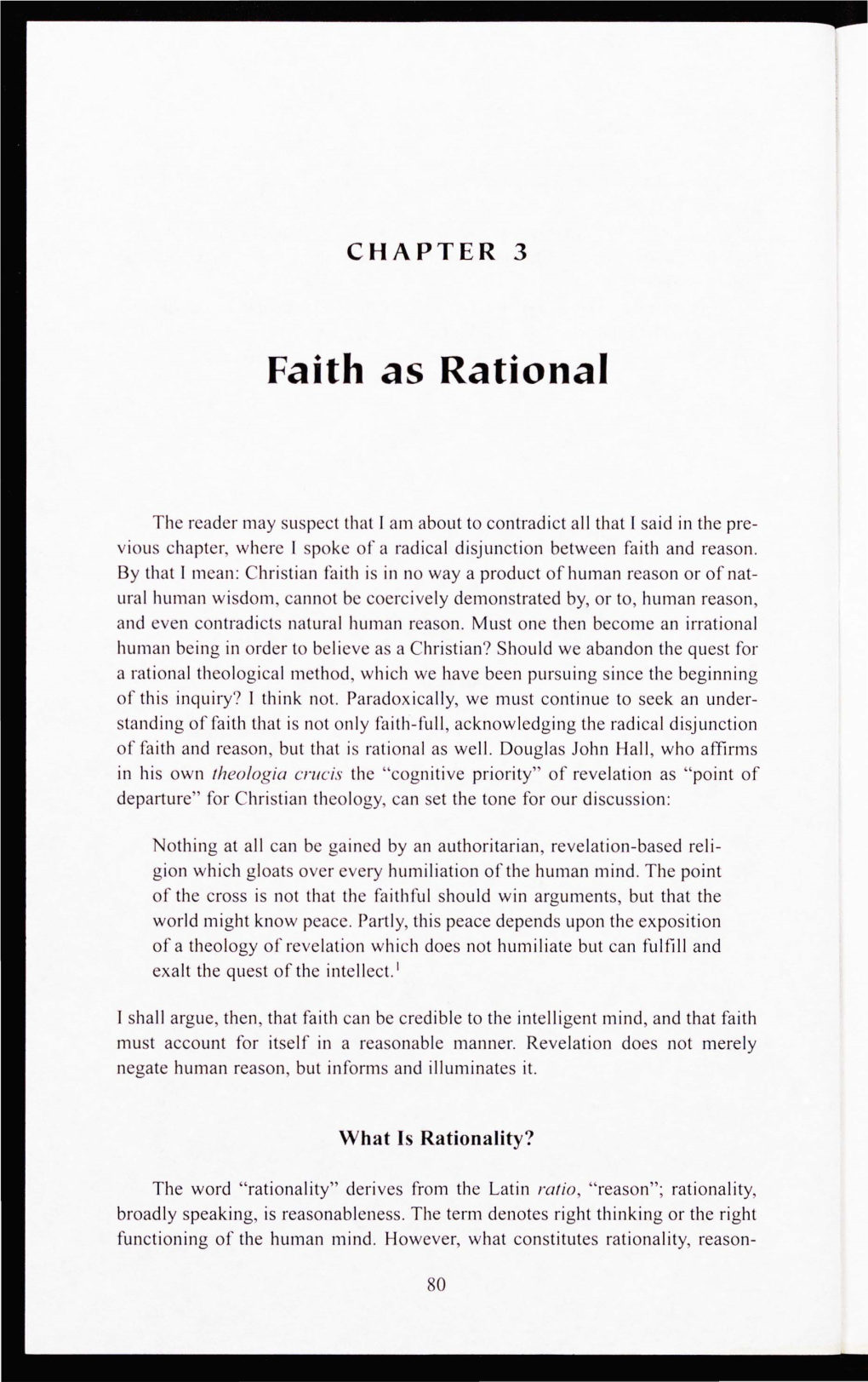 Faith As Rational