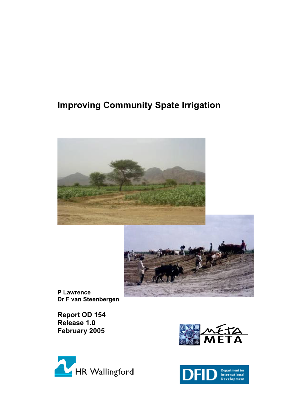 Improving Community Spate Irrigation