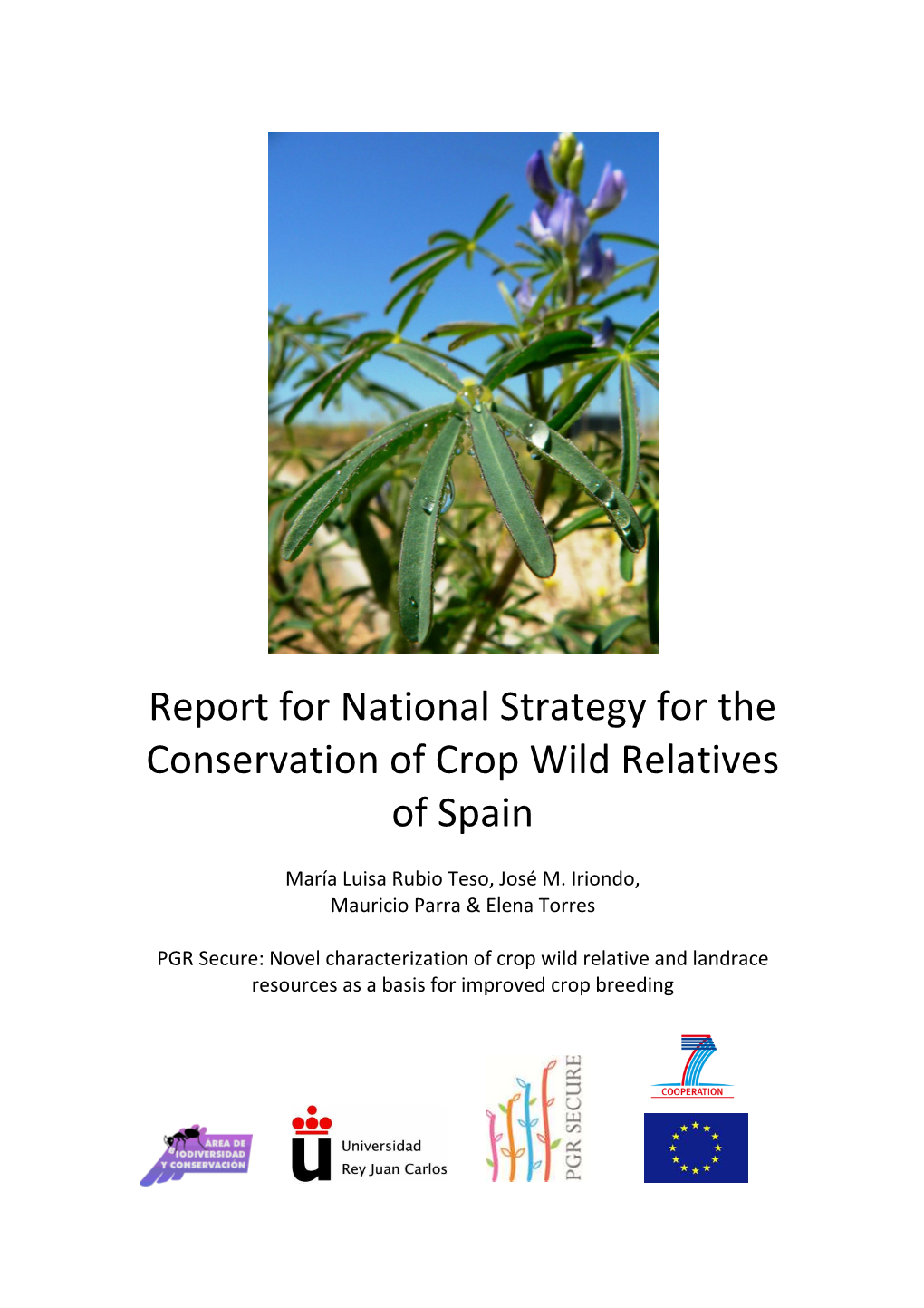 Report for National Strategy for the Conservation of Crop Wild Relatives of Spain