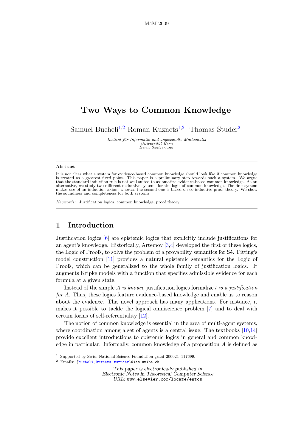 Two Ways to Common Knowledge