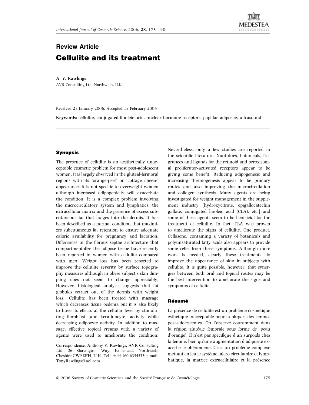 Cellulite and Its Treatment