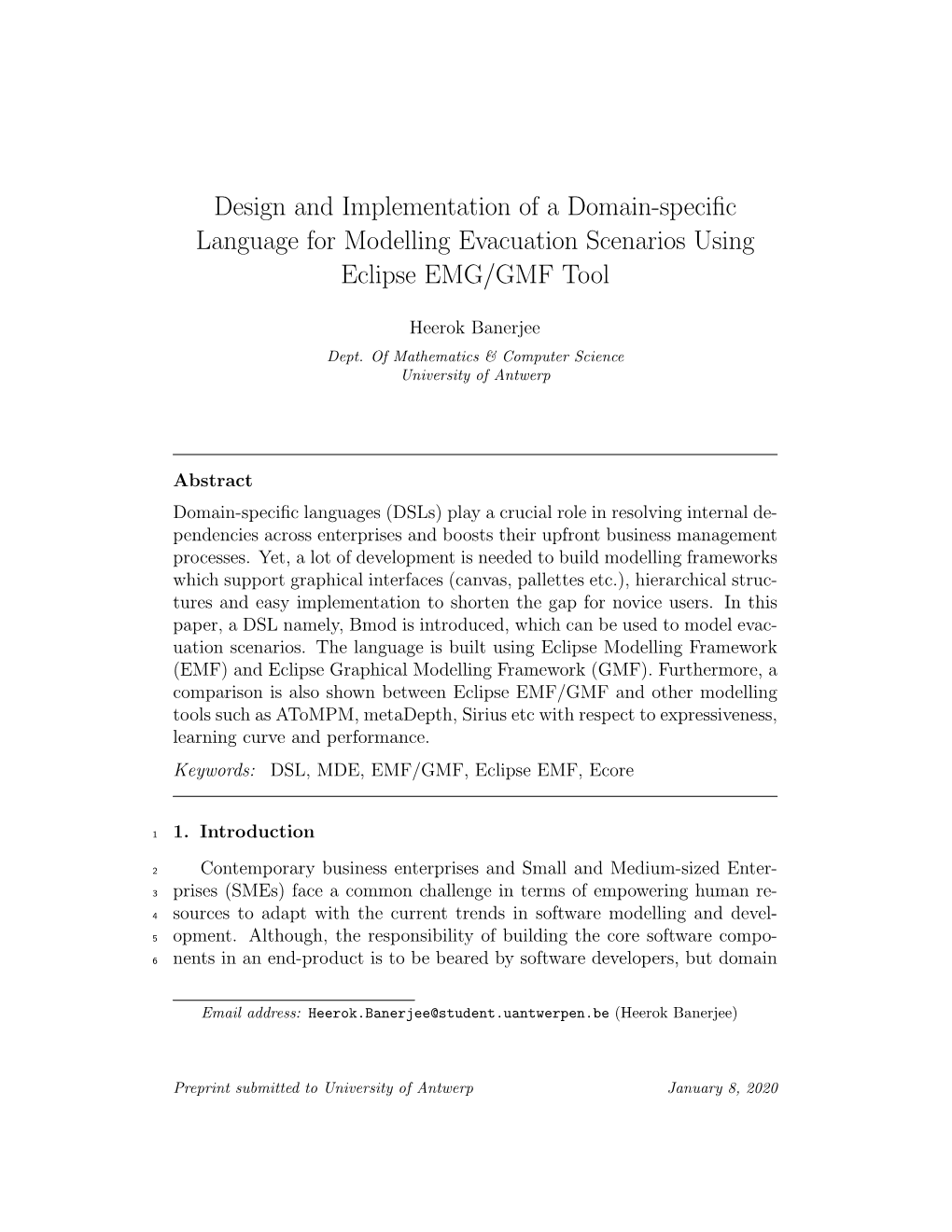 Design and Implementation of a Domain-Specific Language For