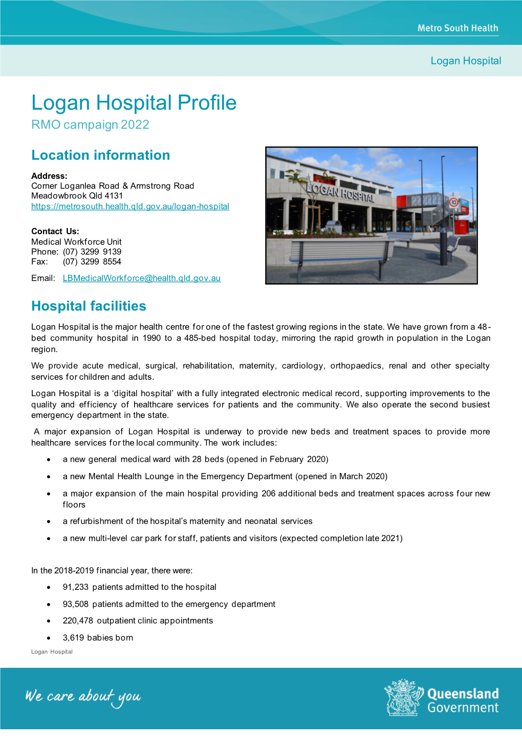 Logan Hospital Profile RMO Campaign 2022