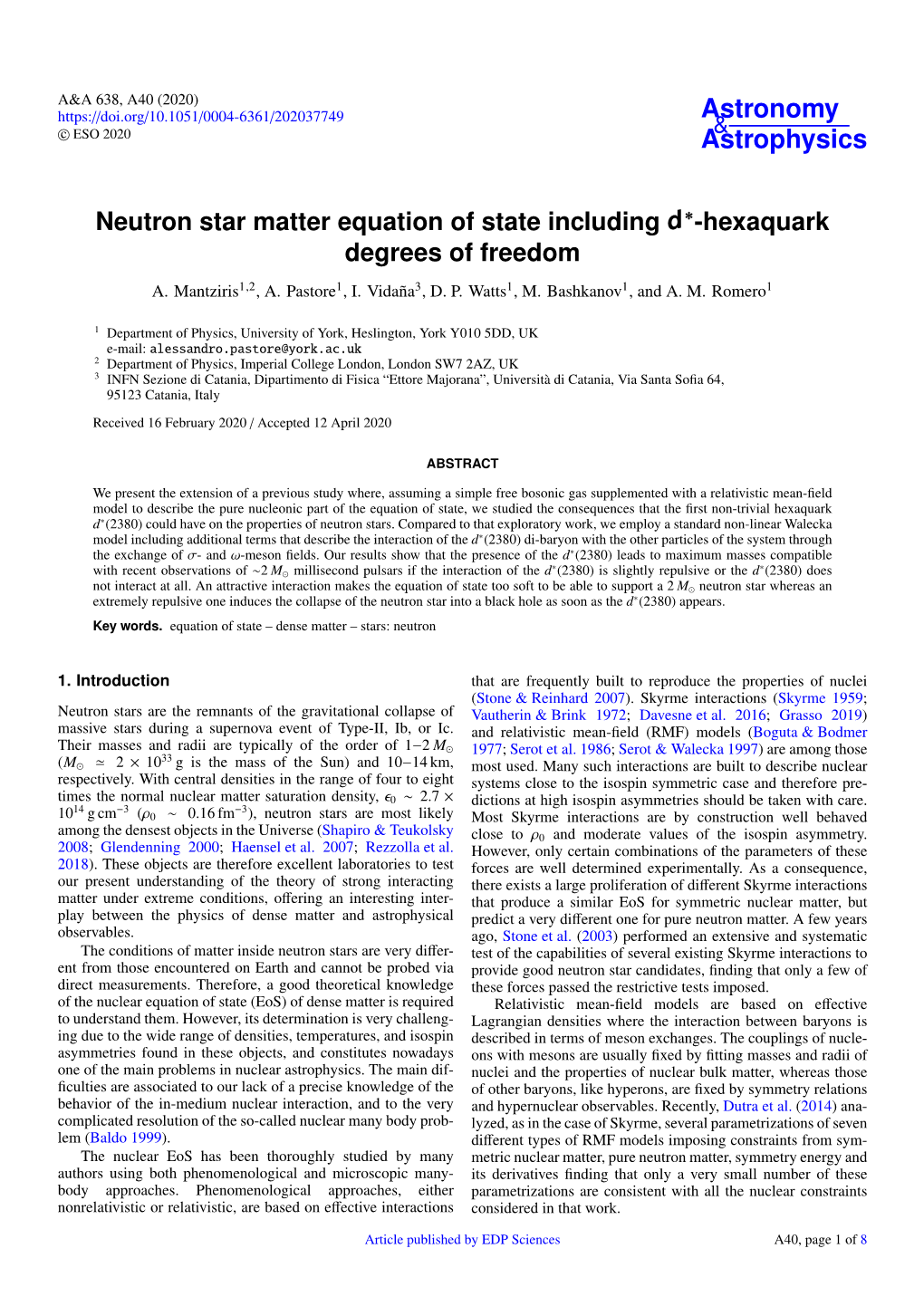 Neutron Star Matter Equation of State Including D*-Hexaquark Degrees Of