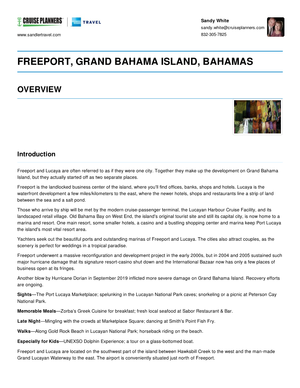 Freeport, Grand Bahama Island, Bahamas Overview