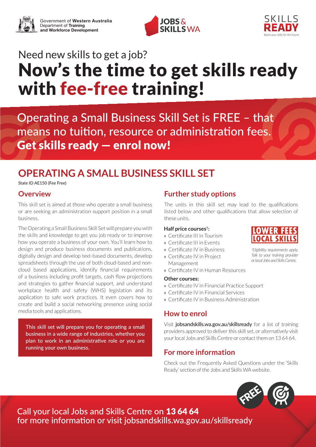 Now's the Time to Get Skills Ready with Fee-Free Training!