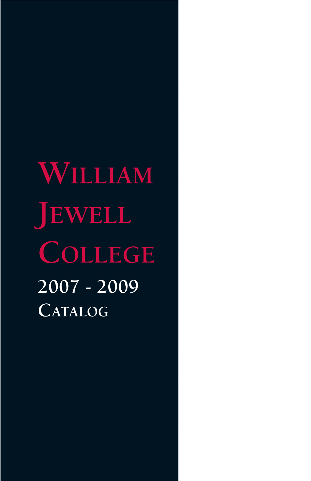 2007-2009 Course Catalog