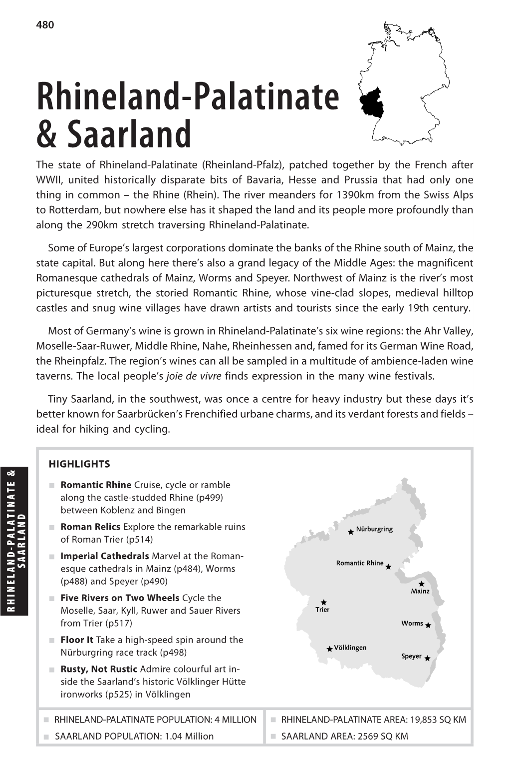 Rhineland-Palatinate & Saarland