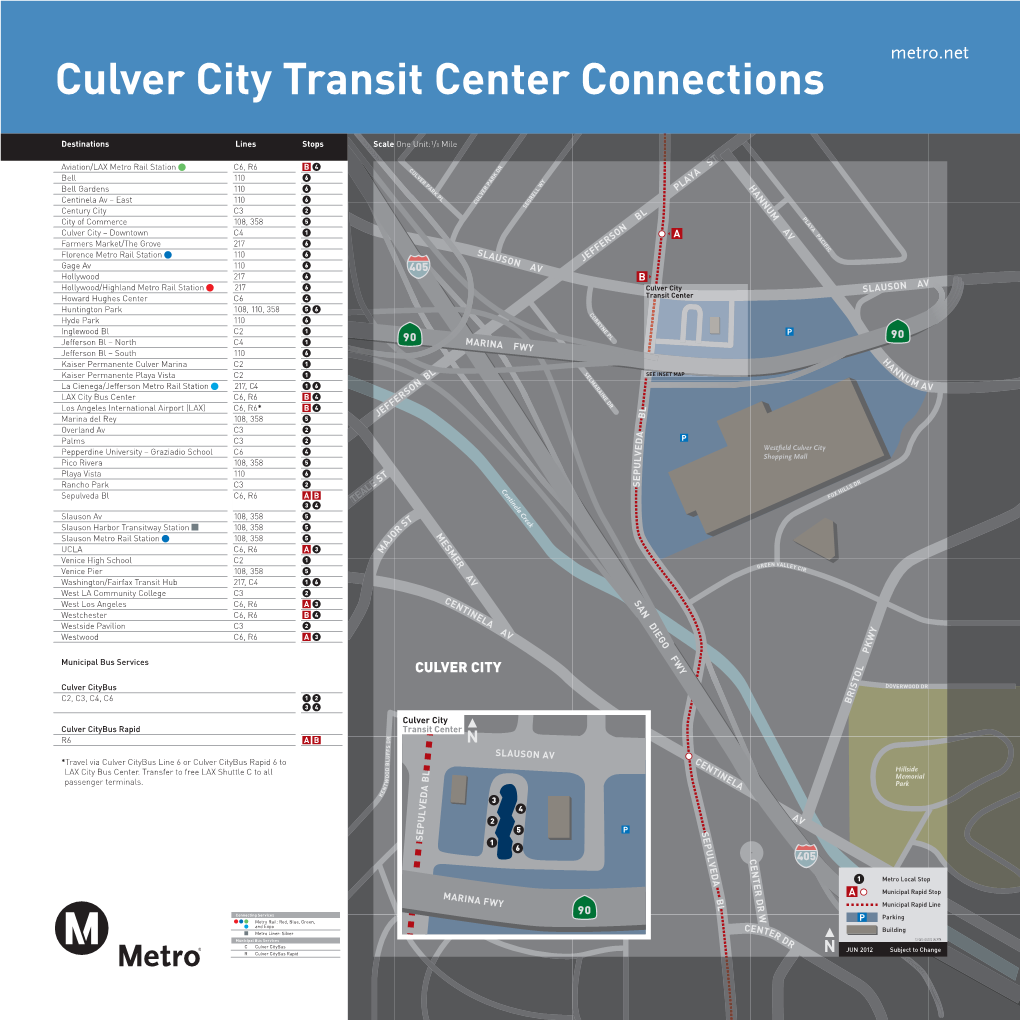 Culver City Transit Center Connections