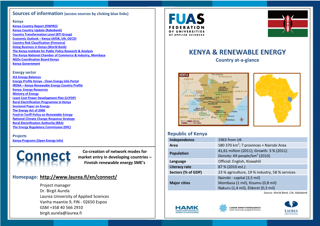 Kenya & Renewable Energy