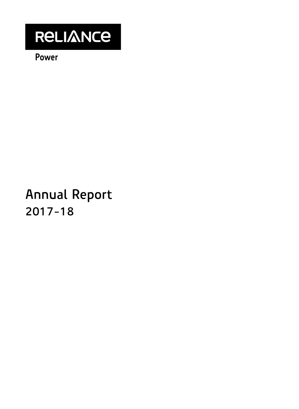 Annual Report 2017-18 Padma Vibhushan Shri Dhirubhai H