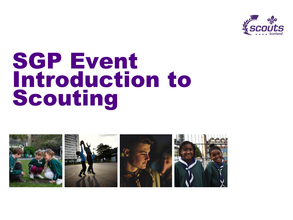 SGP Event Introduction to Scouting