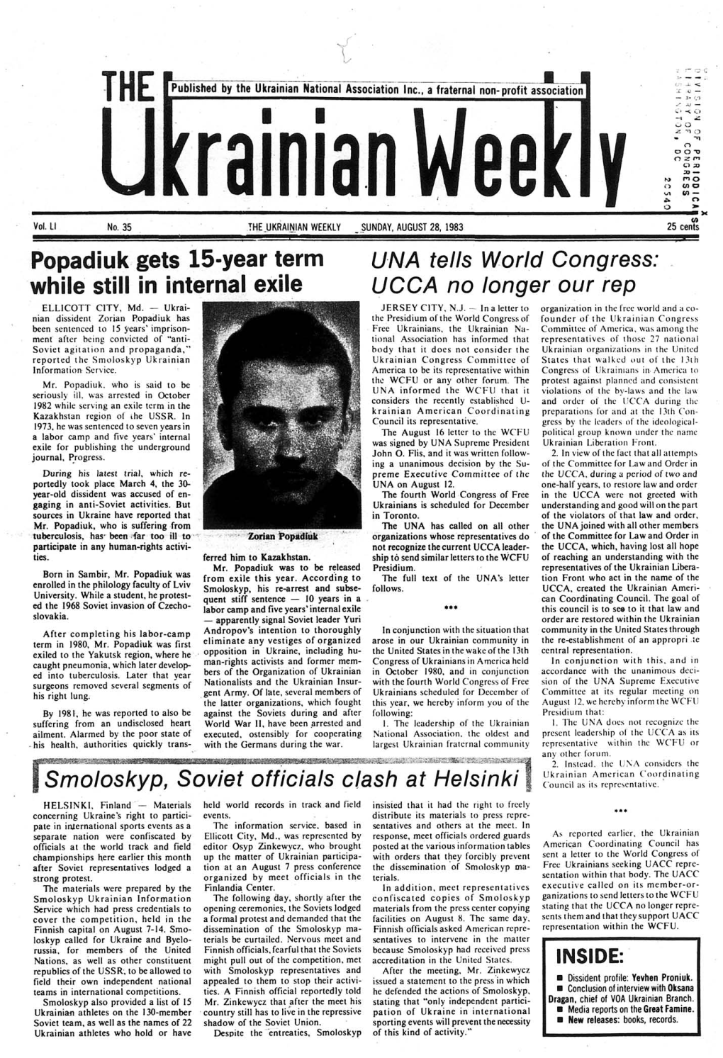 The Ukrainian Weekly 1983, No.35