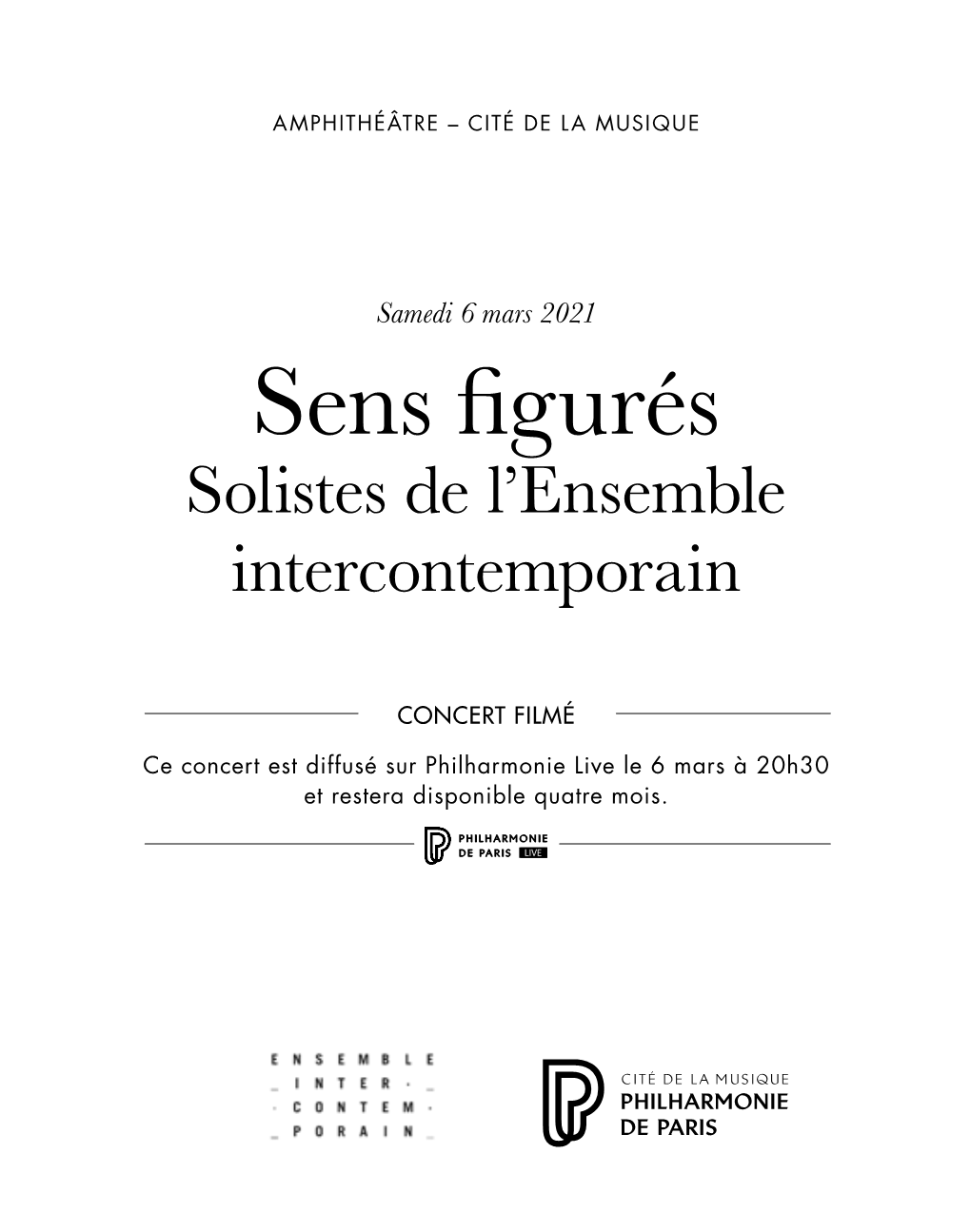 Sens Figurés Solistes De L’Ensemble Intercontemporain