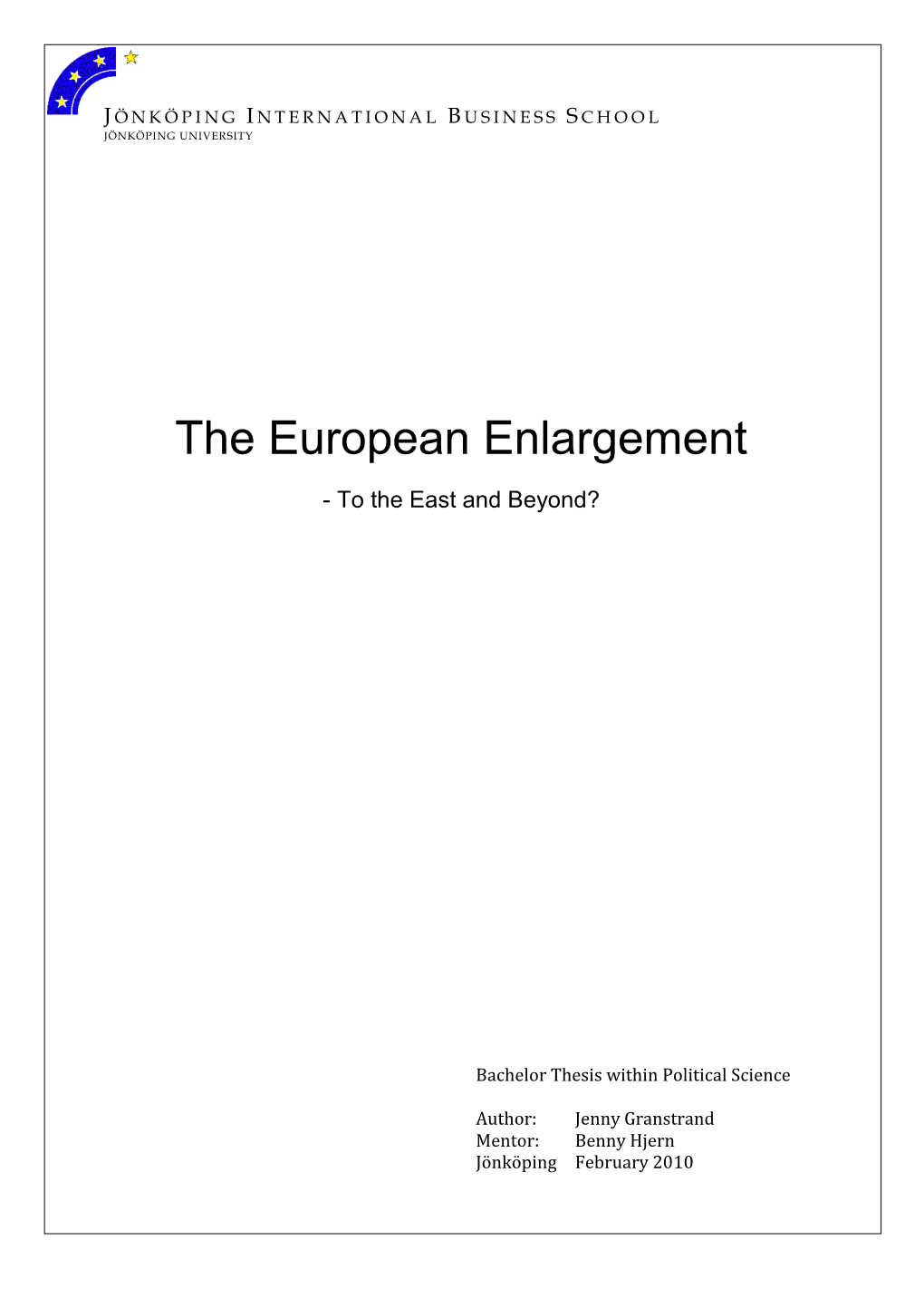 The European Enlargement