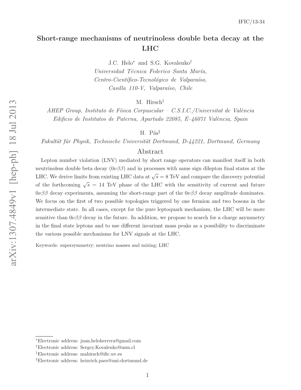 Short-Range Mechanisms of Neutrinoless Double Beta Decay At