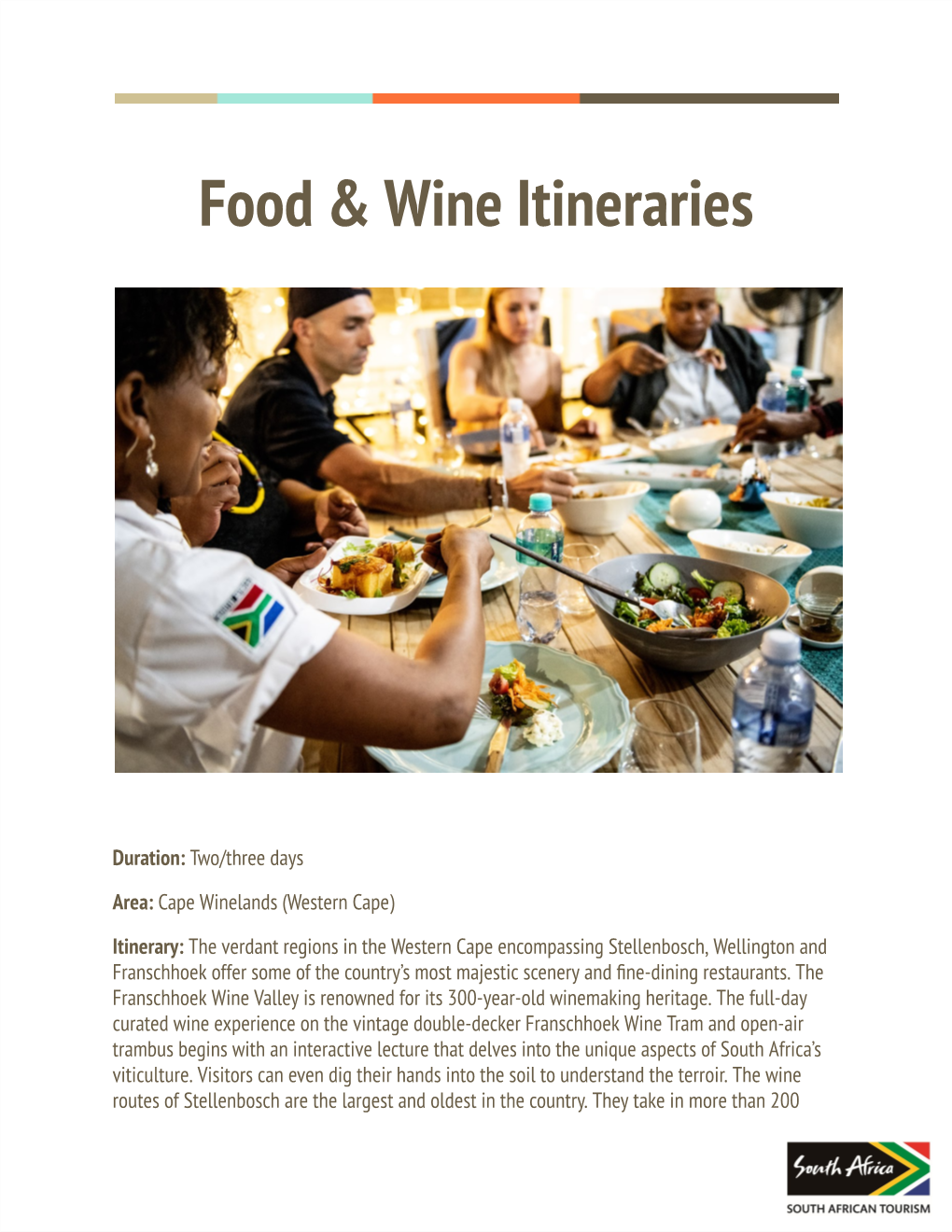 Food & Wine Itineraries