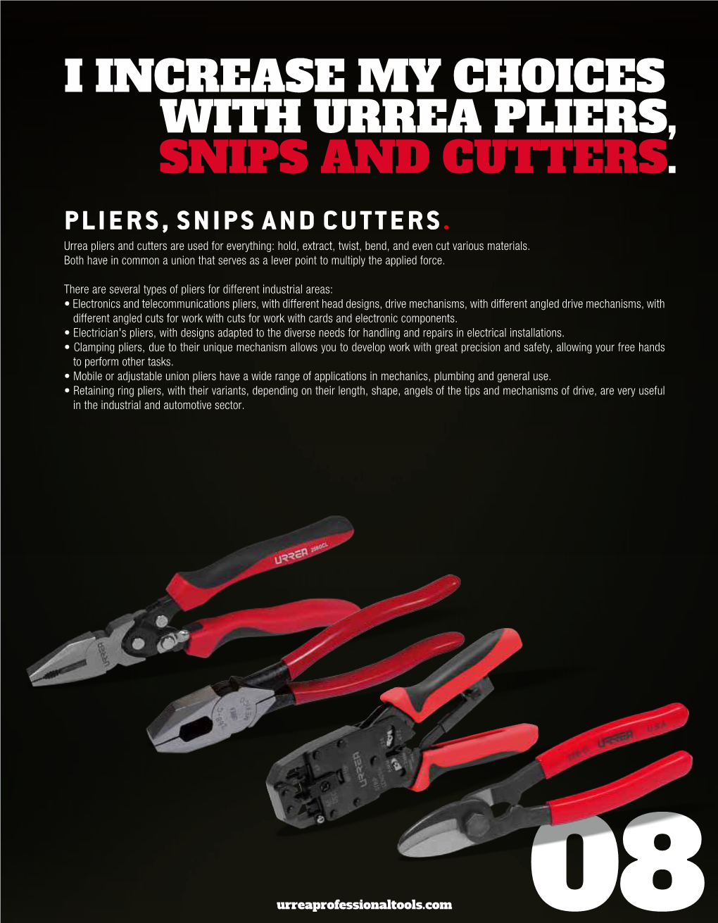 I Increase My Choices with Urrea Pliers, Snips and Cutters