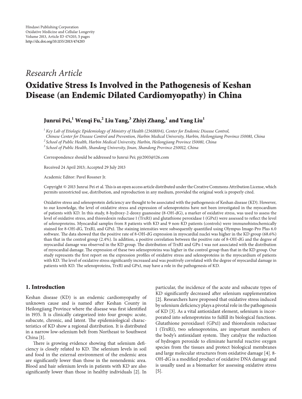 An Endemic Dilated Cardiomyopathy) in China