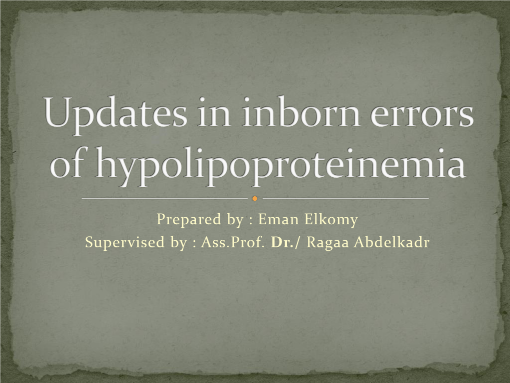 Familial Hypobetalipoproteinemia (FHBL) Is a Disorder That Impairs the Body's Ability to Absorb and Transport Fats, Causing Low Levels of Cholesterol in the Blood