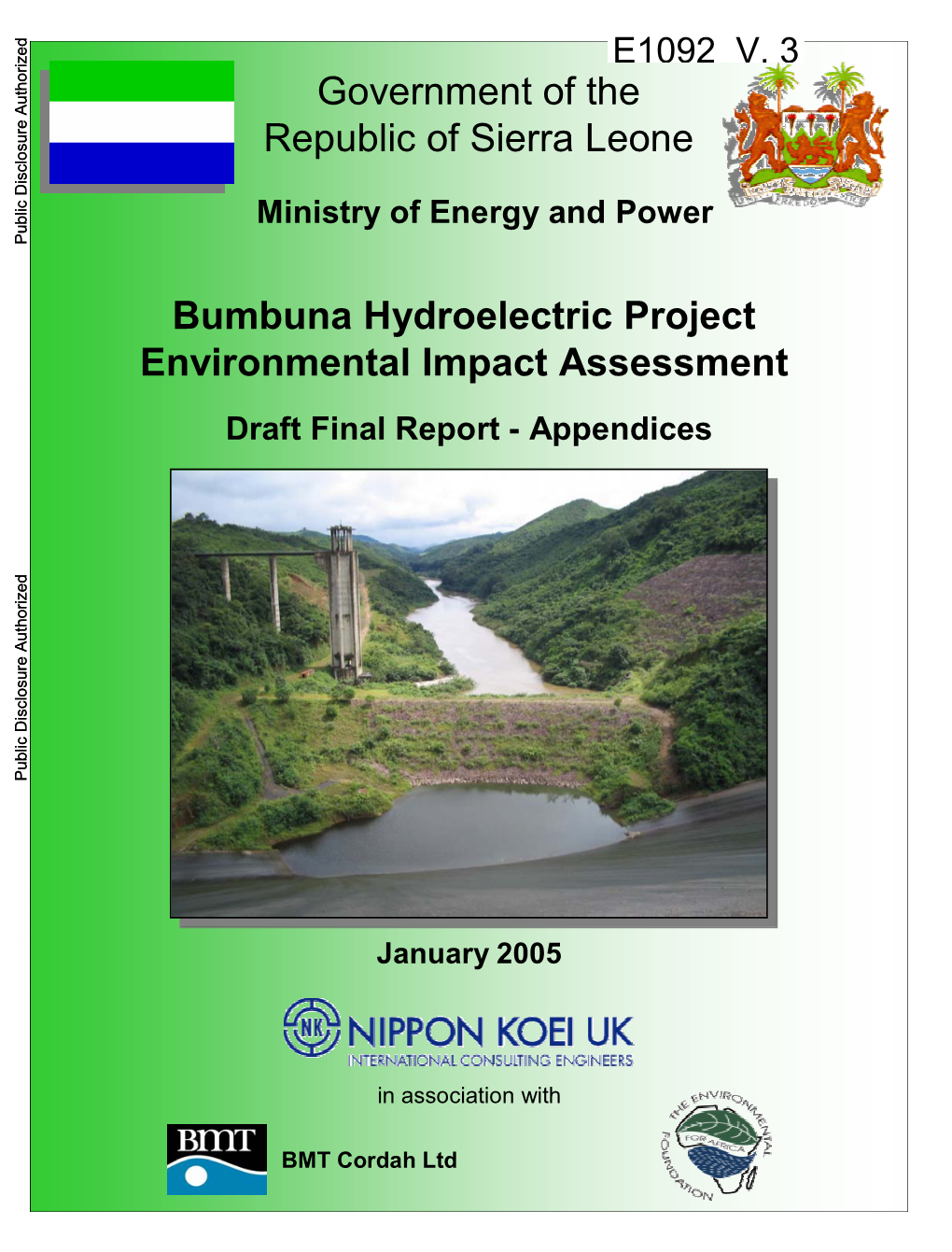Retrospective Review of the Bumbuna Hydroelectric Project