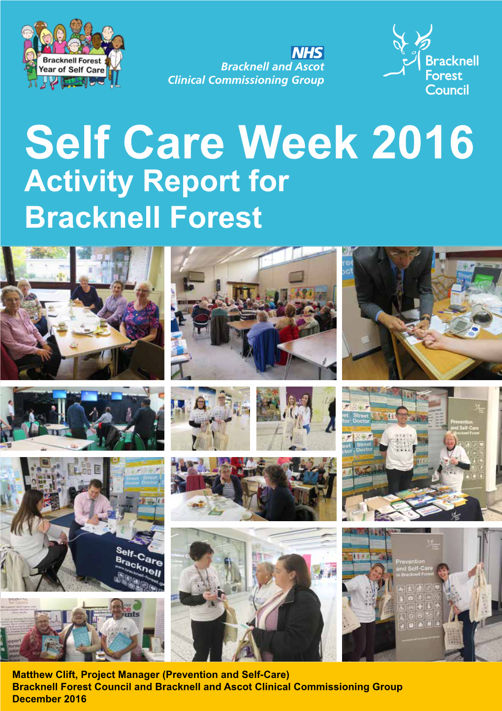 Self-Care Week 2016 Activity Report for Bracknell Forest