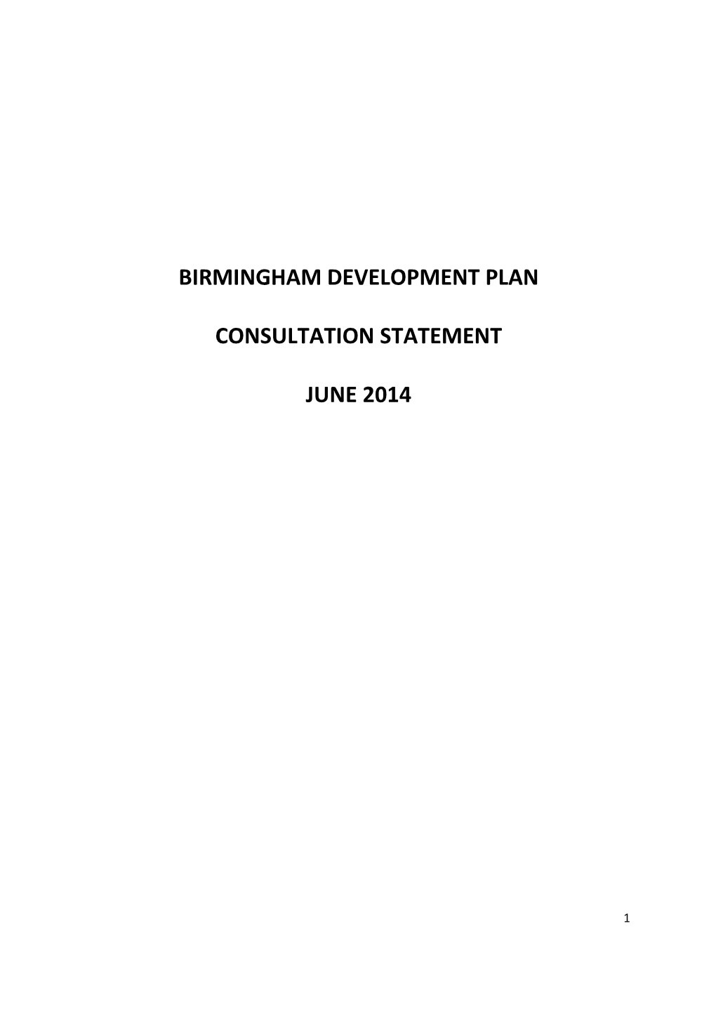 SUB11 Consultation Statement 2014