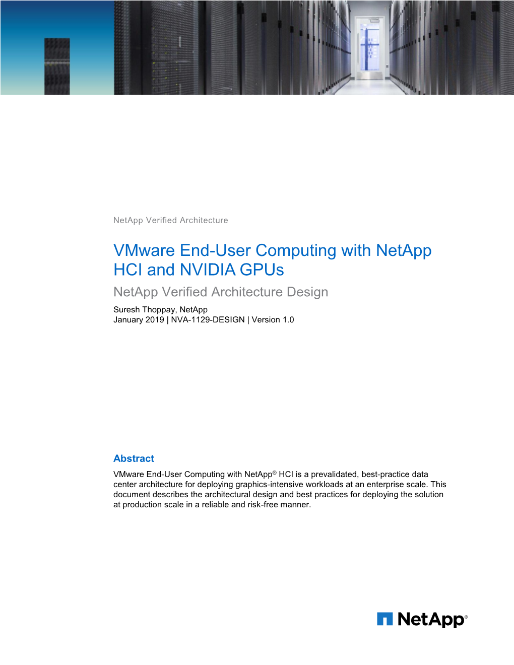 NVA-1129-DESIGN: Vmware End-User Computing with Netapp