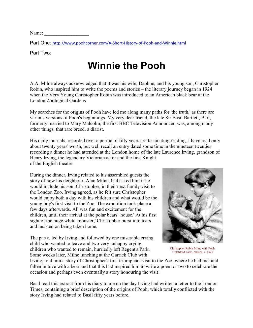 Winnie the Pooh