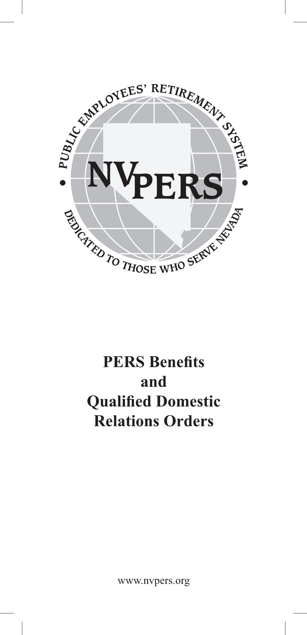 PERS Benefits and Qualified Domestic Relations Orders
