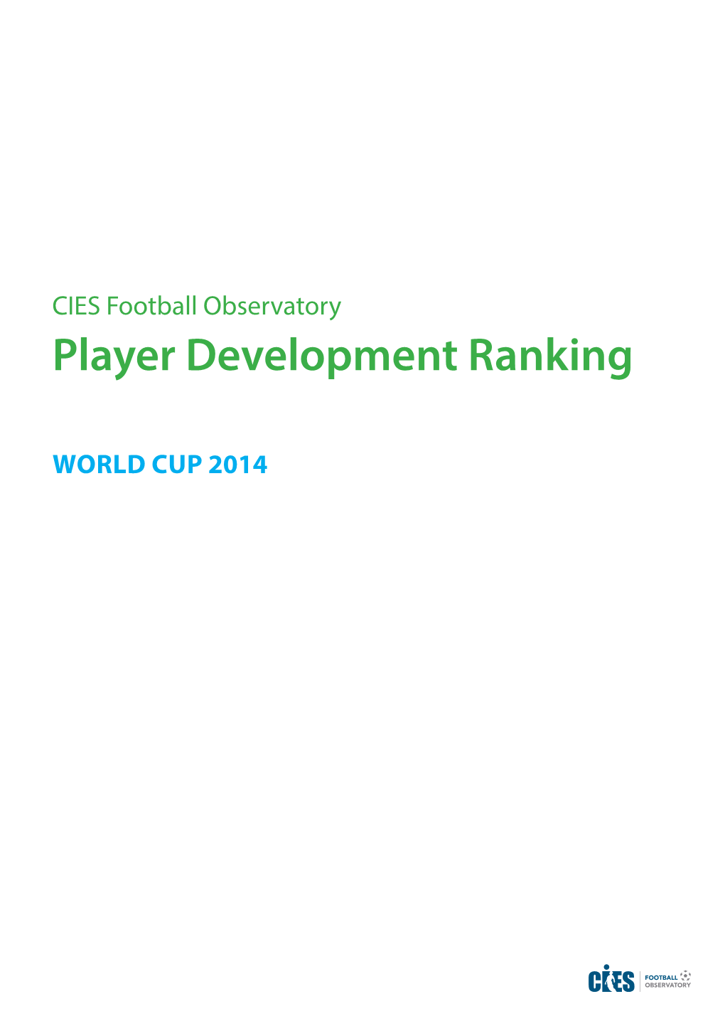 Player Development Ranking