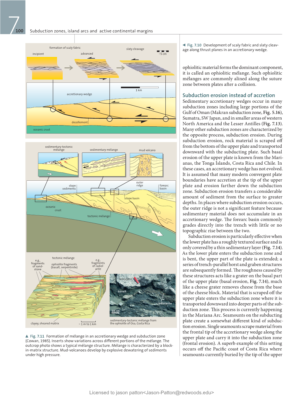 Subduction Erosion Instead of Accretion